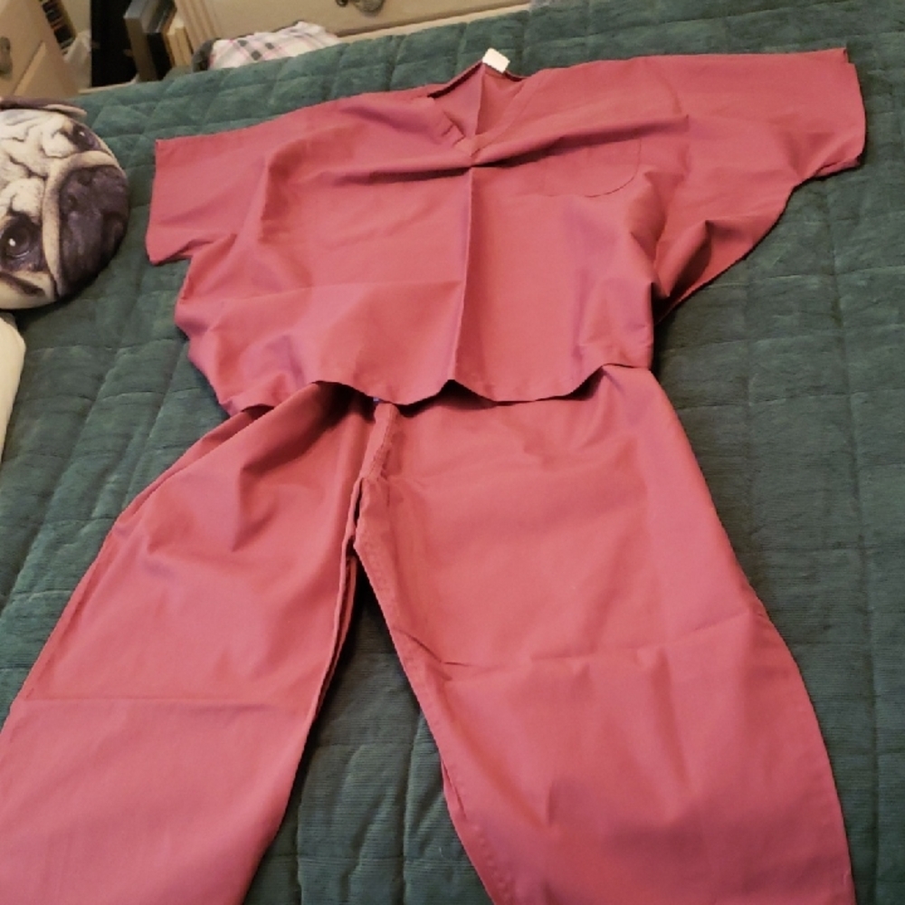 Mauve Scrub Set